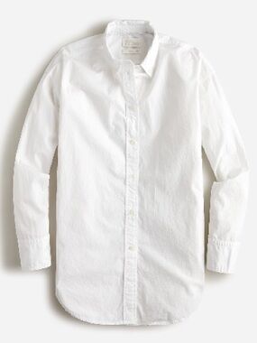 J.Crew Relaxed-fit Washed Cotton Poplin Shirt | 18 | EUC